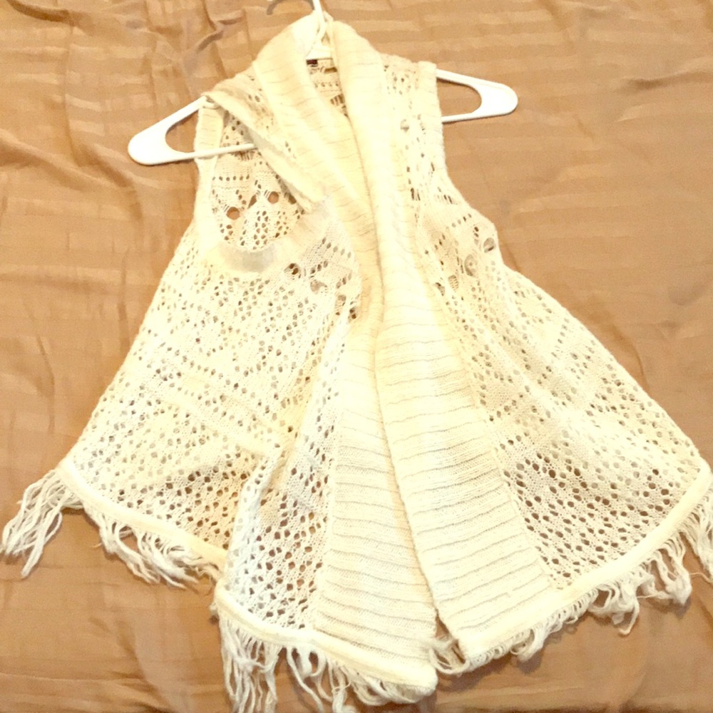 Wool Cardigan No Sleeves